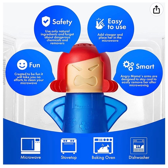 New NIB Metro Angry-Mama microwave Cleaner - Picture 4 of 4